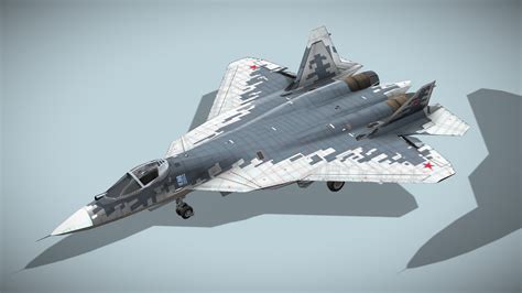 Sukhoi SU-57 Felon 3D Model In Fighter 3DExport, 43% OFF