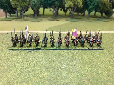 Hessian Fusiliers With Command - 19th Century Miniatures