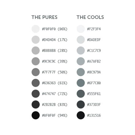 storyboard grays hex values - Ecosia | Hex color palette, Color palette ...