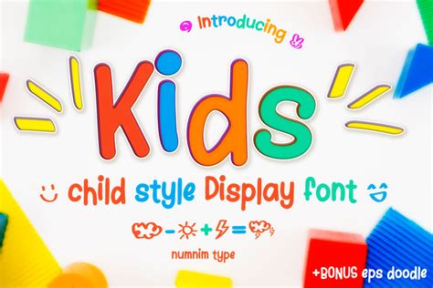 Kid Fonts Cool Fonts Silhouette Fonts