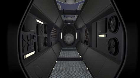 Sci Fi Hallway - 3D model by Sarah Dyson (@SarahDyson) [1bd3279 ...