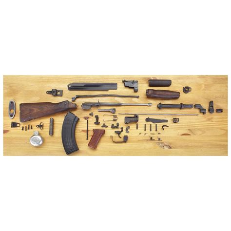 Used Polish Military Surplus AK-47 Parts Kit with Wood Fixed Stock ...