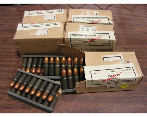 7.62 x 25 TOKAREV Ammunition w/ Strippers (200 rds,)