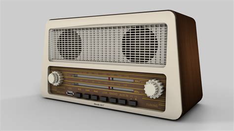 Radio Vintage 3d Model