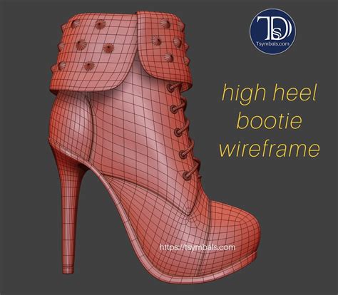 3d High Heel Model • Realistic Product Design • Tsymbals Design