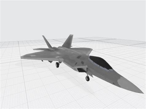 Lockheed Martin F-22 Raptor 3D Model - Distroberry