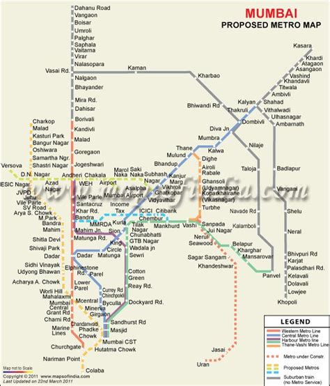 Proposed Mumbai Metro Map Mumbai Map, Mumbai Metro, Delhi Metro, Google ...