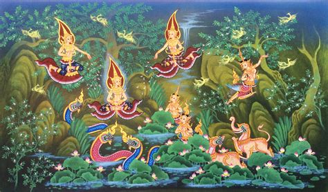 Traditional Thailand Artwork - Thai Paintings For Sale | Royal Thai Art