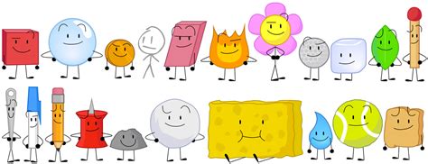 BFDI: Season 1 Cast by lukesamsthesecond on DeviantArt