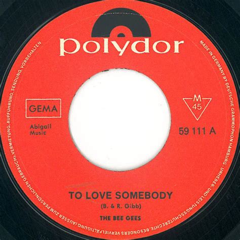 The Bee Gees* - To Love Somebody (1967, Vinyl) | Discogs