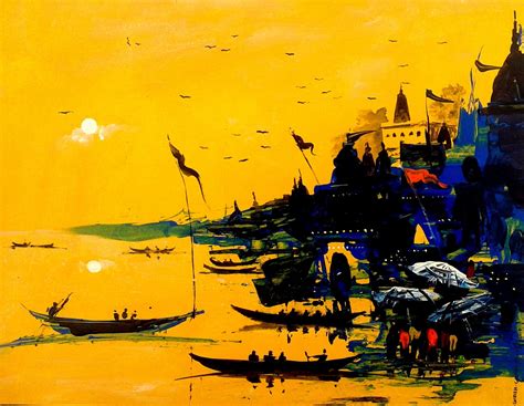 Abstract Varanasi Art by Girish Chandra Vidyaratna Original Price Rs ...