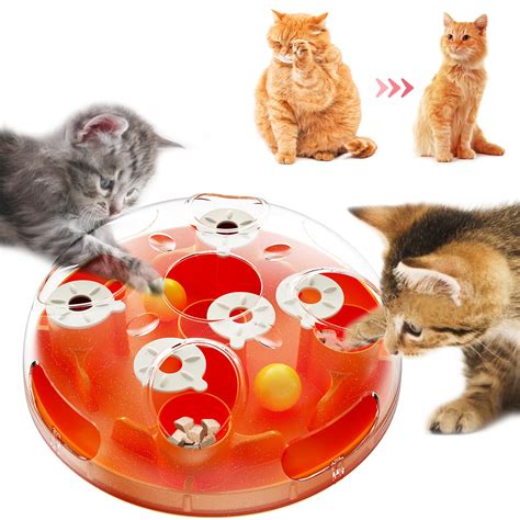 AOCCIT Cat Puzzles Toy Indoor for Cats Weight Loss Interactive Toys ...