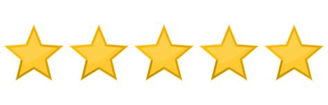 Five stars rating icon 13743771 PNG