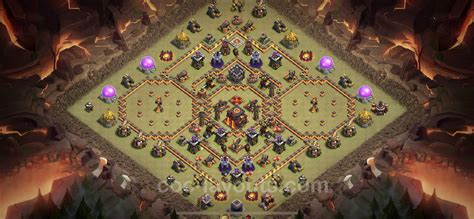 Best Max Levels War Base TH10 with Link, Anti Air / Dragon 2023 - Town ...