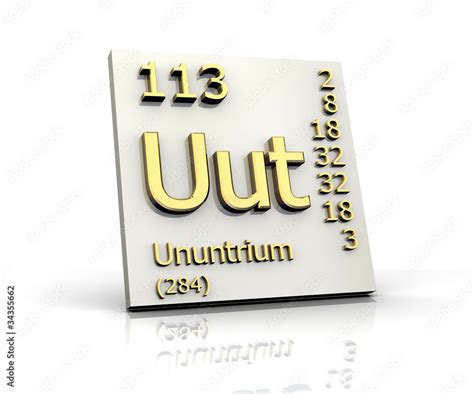 Ununtrium Periodic Table of Elements Stock Illustration | Adobe Stock