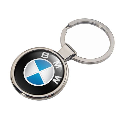 BMW Key Fob Metal Black Sky Blue Classic Logo | Keychains | Accessories ...