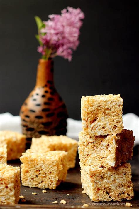 Roasted Marshmallow Rice Krispie Squares with Browned Butter