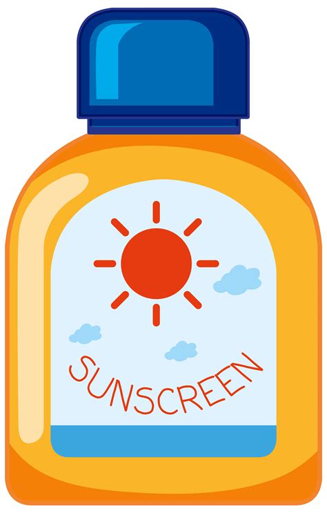 A bottle of sunscreen on white background 1868641 Vector Art at Vecteezy