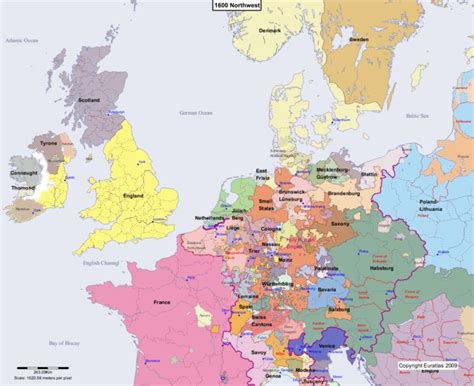 Euratlas Periodis Web - Map of Europe 1600 Northwest