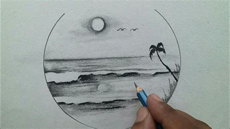 How to draw sea waves / easy pencil drawing techniques - YouTube