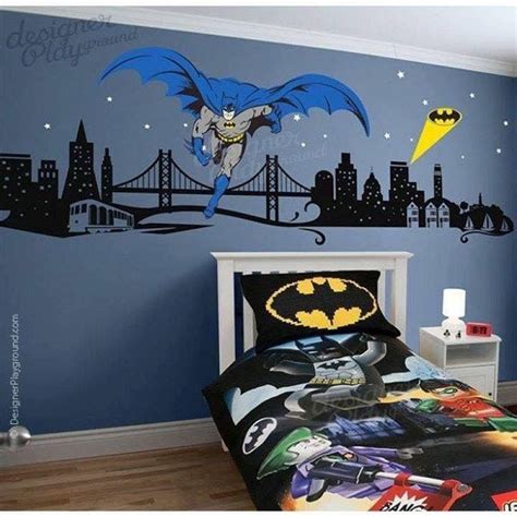 Pin by jess on boys.boys.boys | Batman room, Batman themed bedroom ...