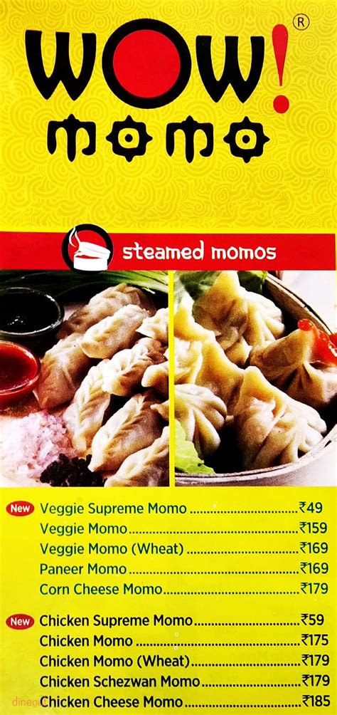 Menu of Wow! Momo, Near Gurdwara Sahib, Sector 18, Noida | Dineout