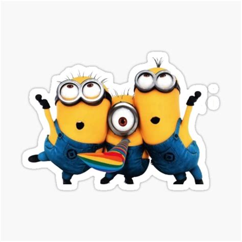 "Minions " Sticker for Sale by UniqueAC | Redbubble