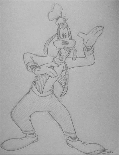 Goofy Sketch | Goofy drawing, Disney sketches, Disney tattoos