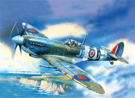 Supermarine Spitfire Mk.9 | Airplane painting, Aircraft painting ...