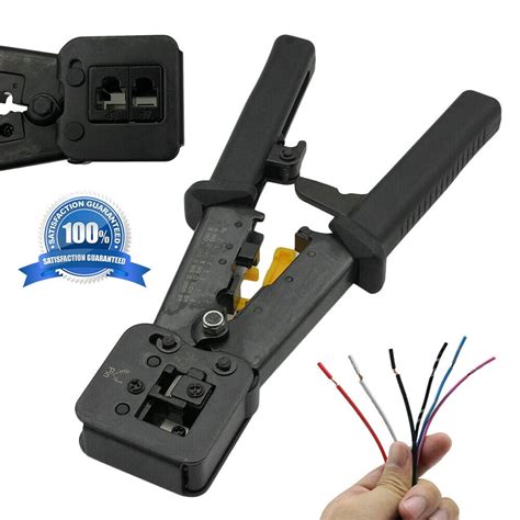 RJ45 Crimper Tool Cat5e Cat6 Connector Crimping Tool End Pass Through ...