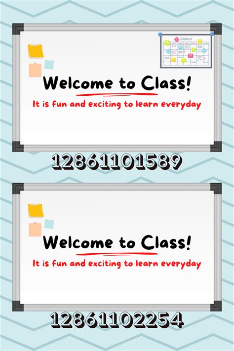 Bloxburg on roblox general whiteboard class decals in 2023 | School ...