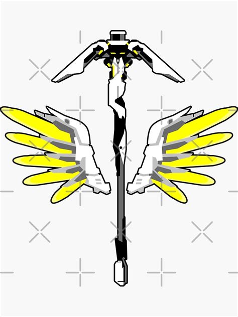 "Wings of Mercy" Sticker for Sale by CloudySun | Redbubble