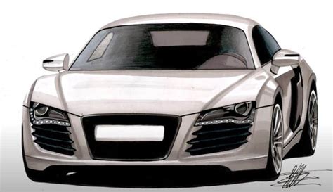 How to draw a car step by step || Audi R8 drawing | Step by step ...