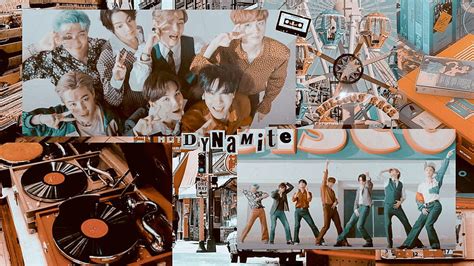 BTS Dynamite . Bts , Bts laptop , Computer , Brown Aesthetic BTS HD ...