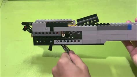 Lego lever action shotgun mechanism - YouTube