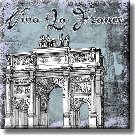 Viva La France Picture on Stretched Canvas, Wall Art Décor, Ready to ...