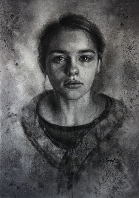 Affliction 18x24 Charcoal on paper Marta Crawford | Portrait drawing ...