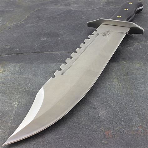 Master USA 16.5" Large Bowie Hunting Knife With Wood Handle - Unlimited ...