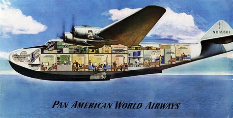 Pan American World Airways Boeing 314 clipper interior | Flying boat ...