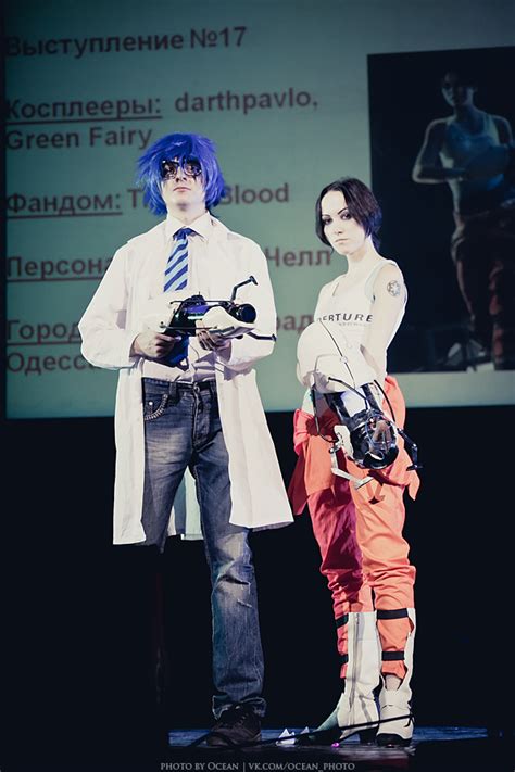 Chell and Wheatley (Portal 2) cosplay by Feyische on DeviantArt