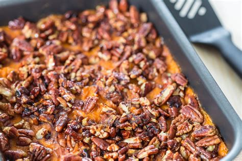 Mashed Sweet Potatoes with Brown Sugar and Pecans recipe | Epicurious.com