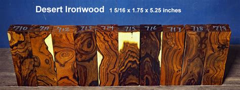 Desert Ironwood 710-719 - Griffin Exotic Wood - High Quality Exotic Woods