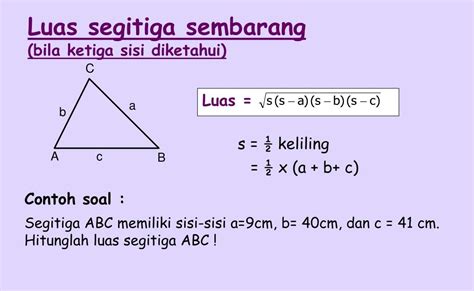 Rumus Luas Segitiga Bersudut Tegak - Rumus Segitiga Sama Kaki Siku Siku ...