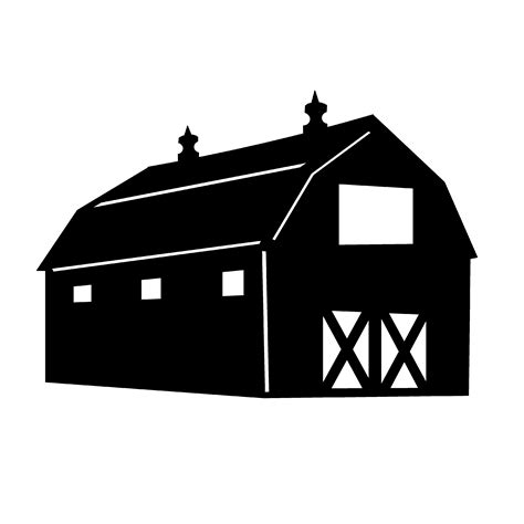 Barn clipart silhouette, Barn silhouette Transparent FREE for download ...