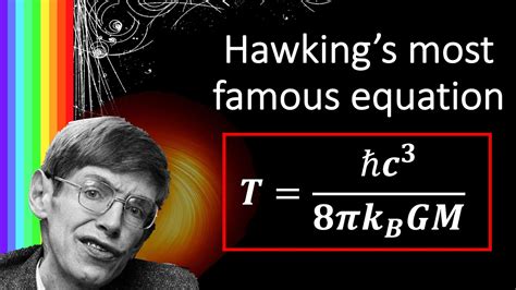 Deriving Hawking's most famous equation: What is the temperature of a ...