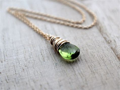 Peridot Necklace In 14K Gold Filled - Saressa Designs®