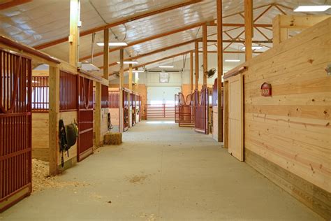 Inside Horse Barns