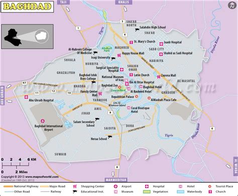 Baghdad Map | City Map of Baghdad, Iraq