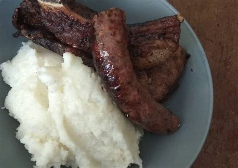 Recipe: Yummy Pap and Shisanyama meat ~ a cooking pan