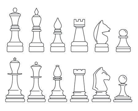 Chess Piece Outline Images – Browse 14,030 Stock Photos, Vectors, and ...